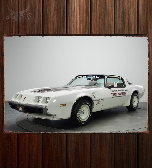 Металлическая табличка Pontiac Firebird Turbo Trans Am Indy 500 Pace Car Металлическая табличка Pontiac Firebird Turbo Trans Am Indy 500 Pace Car